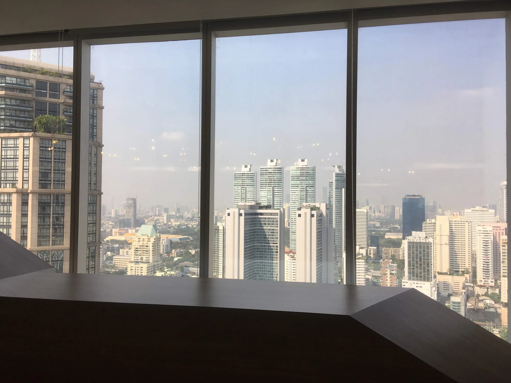 View across Bangkok from an office window